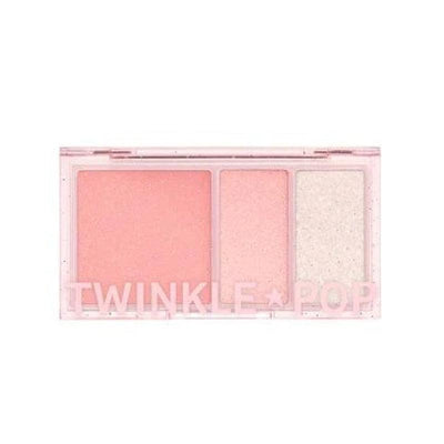 CLIO Twinkle Pop Face Flash Палитра (#02 Oh! Pink-Full) 14.4g