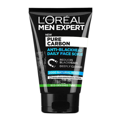 L'OREAL PARIS Men Expert Pure Carbon Exfoliante facial diario anti-puntos negros 100ml
