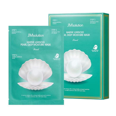 JMsolution Marine Luminous Pearl Deep Moisture 3 Step Mask Pearl 30 ml x 10