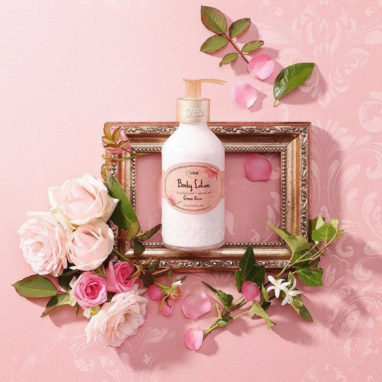SABON Body Lotion Bottle Green Rose 200ml - LMCHING Group Limited