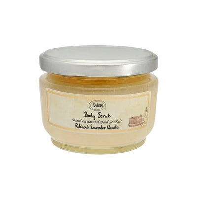 SABON Exfoliante corporal pachulí, lavanda, vainilla 320g / 600g