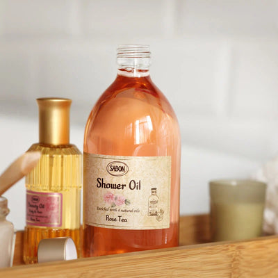 Sabon Olio doccia PET tè di rosa 300ml / 500ml