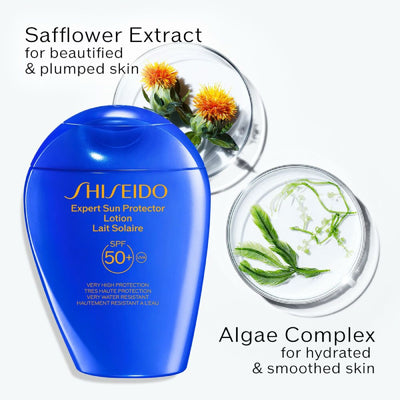 SHISEIDO Set Perlengkapan Perlindungan Matahari (Lotion 150ml + Emulsion 75ml + Krim 5ml)