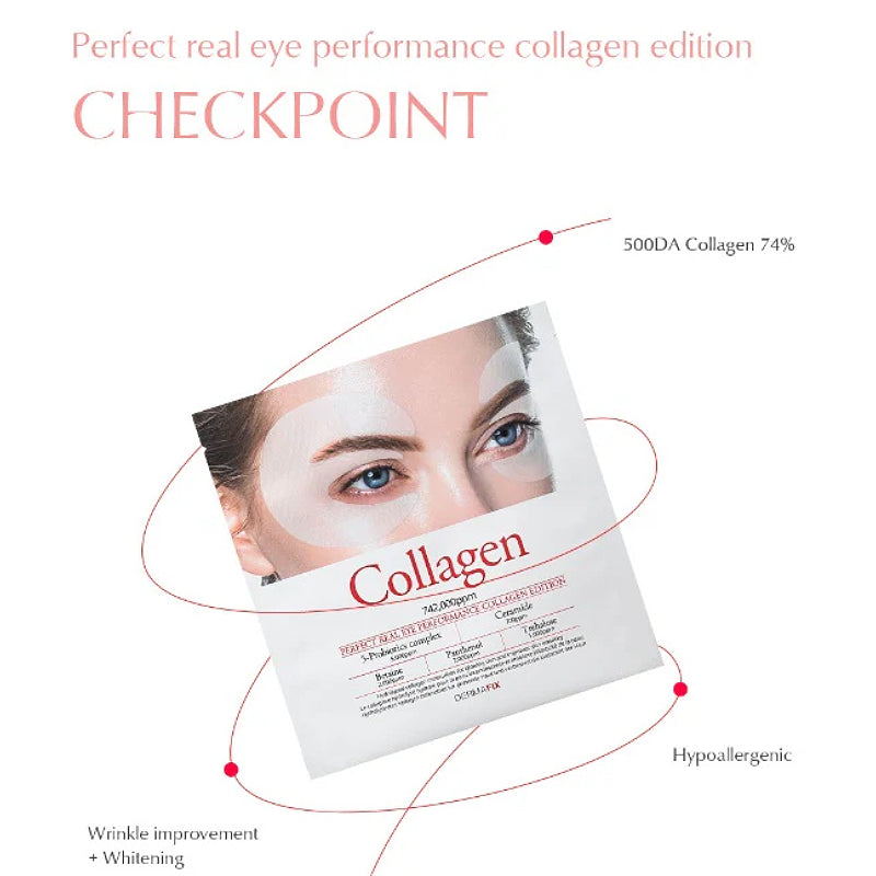 DERMAFIX Mặt Nạ Mắt Perfect Real Performance Collagen Eye Mask 12g x 1