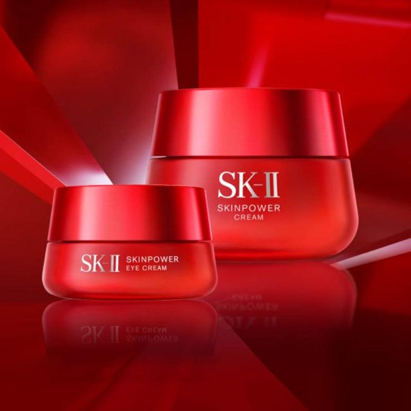 SK-II مجموعة سكين باور سيريز (كريم 80 جم + كريم عين 15 جم)