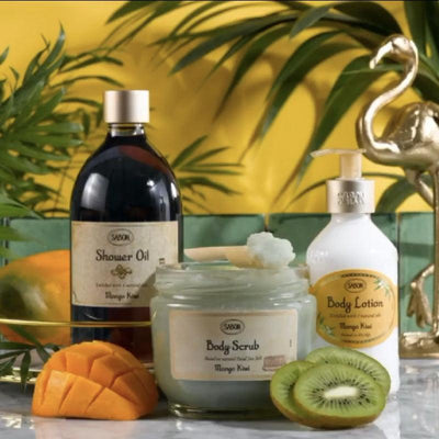 Sabon زيت إستحمام مانجو كيوي. 300 مل / 500 مل