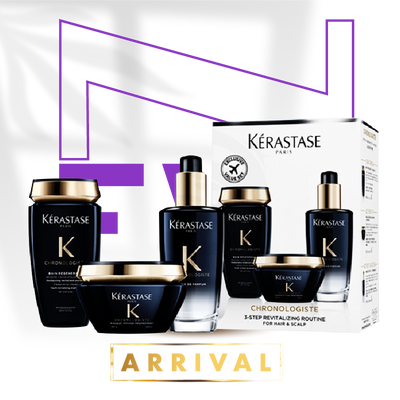 KERASTASE Chronologiste 3 Step Revitalizing Routine Set (Shampoo 250ml + Hair Masque 200ml + Hair Oil 100ml)