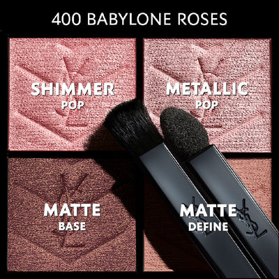 YSL พาเลทอายแชโดว์มินิคลัทช์ Couture (#400 Babylone Roses) 4 กรัม