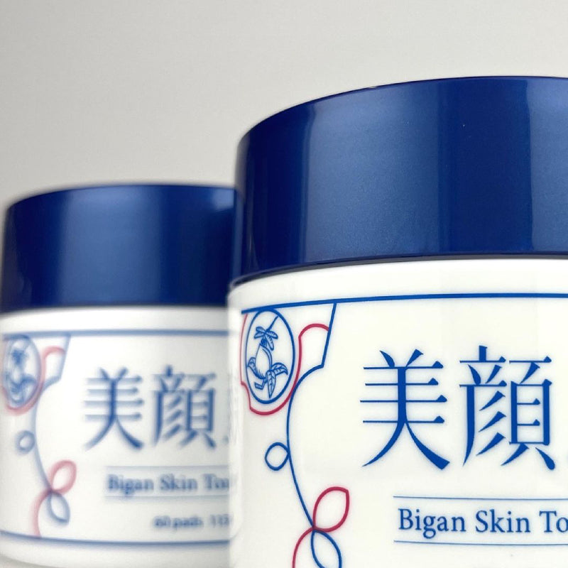 MEISHOKU Nước Hoa Hồng Dạng Miếng Làm Sạch Và Ngăn Ngừa Mụn Bigan Skin Toning Pad 60pcs/115ml