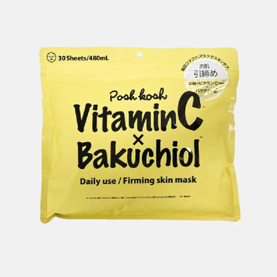 JAPAN GALS Mặt Nạ Dưỡng Da Và Làm Săn Chắc Da Pook Kosk Vitamin C x Bakuchiol Firming Mask 30 miếng