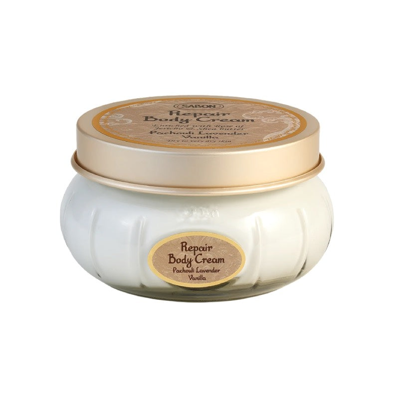 SABON Krim Perbaikan Tubuh Patchouli Lavender Vanilla 200ml