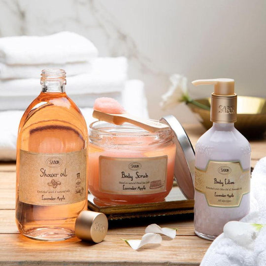 SABON ออยล์ ชาวเวอร์ กลิ่นแอปเปิ้ลลาเวนเดอร์ 500 มล.