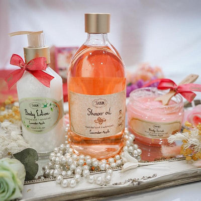 SABON Minyak Mandi Apel Lavender 500ml