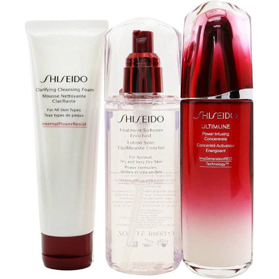 SHISEIDO Ultimune Defend Daily Care Set (Serum 100 ml + Rengöringsskum 125 ml + Lotion 150 ml)