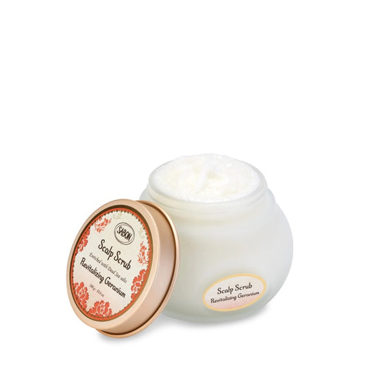 SABON สครับหนังศีรษะ เอนเนอร์ไจซิ่ง เจอเรเนียม 300 กรัม