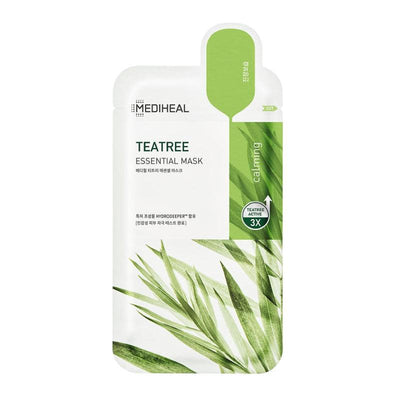 MEDIHEAL Mặt Nạ Dưỡng Ẩm Làm Dịu Da Và Ngăn Ngừa Mụn Tea Tree Essential Mask (Làm Dịu) 24ml x 15pcs