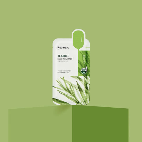 MEDIHEAL Mặt Nạ Dưỡng Ẩm Làm Dịu Da Và Ngăn Ngừa Mụn Tea Tree Essential Mask (Làm Dịu) 24ml x 15pcs