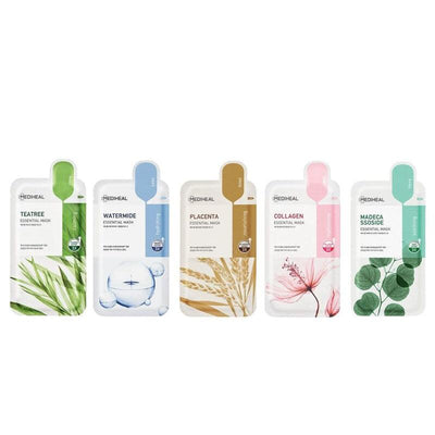 MEDIHEAL Mặt Nạ Dưỡng Ẩm Làm Dịu Da Và Ngăn Ngừa Mụn Tea Tree Essential Mask (Làm Dịu) 24ml x 15pcs