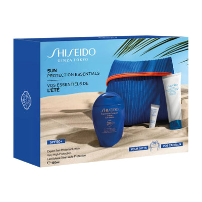 SHISEIDO Sun Protection Essentials Set (Lotion 150 ml + Emulsion 75 ml + Cream 5 ml)