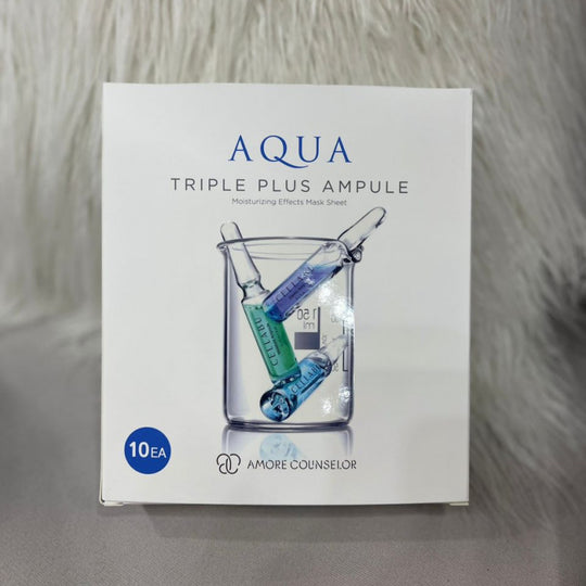 CELLABU Mặt Nạ Cấp Ẩm Và Dưỡng Trắng Da Aqua Triple Plus Ampoule Mask 10pcs