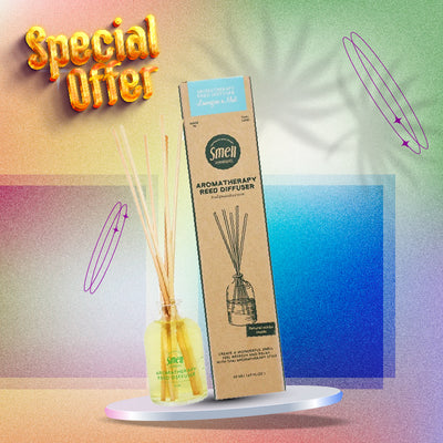 Smell Lemongrass Handmade Aromatherapy Mosquito Repellent Reed Diffuser (Citrongräs & Mynta) 50ml