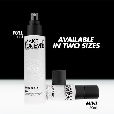 MAKE UP FOR EVER Mist And Fix 24-часовой увлажняющий спрей-спрей для путешествий (100 мл + 100 мл + 30 мл)