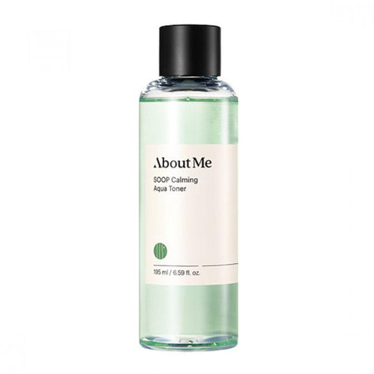 EXPIRED (20/02/2025) About Me Soop Calming Aqua Moisturising Toner Treats Dead Skin Cells 195ml