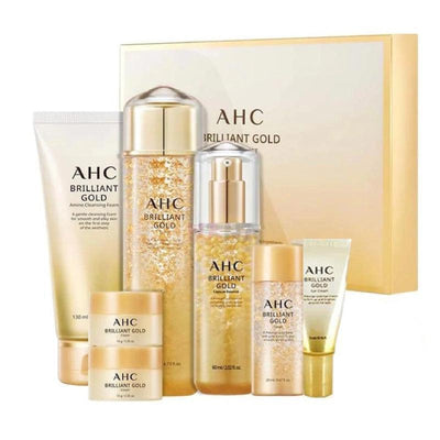 AHC Conjunto Brilliant Gold Special Fornece Hidratação e Elasticidade à Pele (7 Items)
