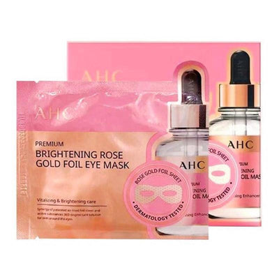 AHC Hàn Quốc Mặt Nạ Mắt Premium Brightening Rose Gold Foil Eye Mask 7ml x 5 Miếng