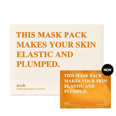 aroh Pack de Máscara Manuka Honey Skin Glow (Esfoliação) 25ml x 10