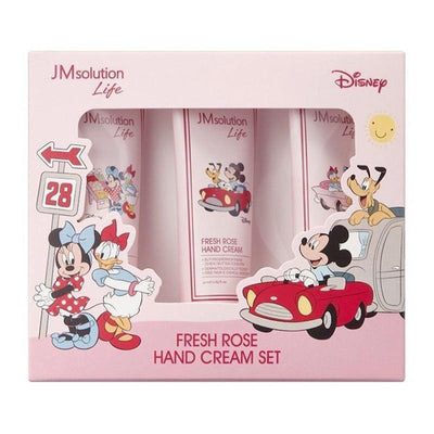 JM Solution Kem Dưỡng Da Tay Chiết Xuất Hoa Hồng X Disney Life Fresh Rose Hand Cream (Phiên Bản Mickey & Friends) 50ml x 3 Chai
