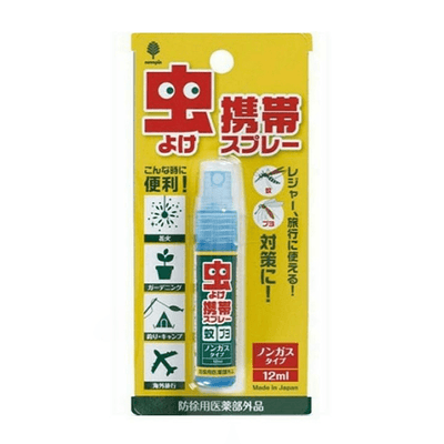 KOKUBO Миниатюрная карманная бутылочка-спрей против насекомых Kiyo 12ml