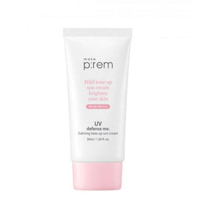 Make P:rem Pelindung Sinar UV. Calming Tone Up Sun Cream SPF50+ PA++++ 50ml