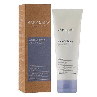 MARY & MAY Wit Collageen Reinigingsschuim 150ml
