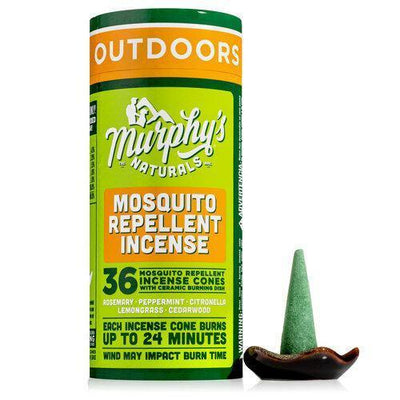 Murphy's Naturals USA Coni di Incenso Repellenti per Zanzare a Base Vegetale 36pz