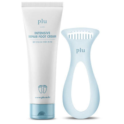 plu 韓國 角蛋白強化修復腳霜 + 去角質刮腳皮刀 (2件套裝)