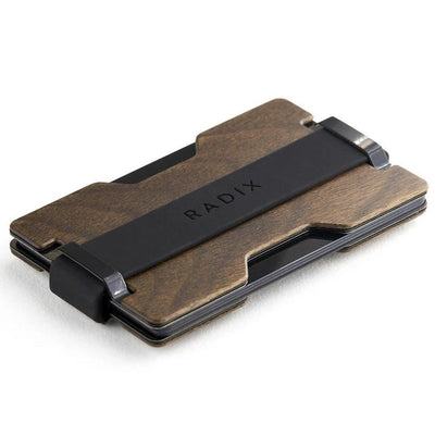 Radix USA กระเป๋าสตางค์ใส่บัตรแบบบาง 8มม.  ไม้วอลนัต (RFID Blocking) 1 ชิ้น