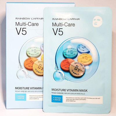 RAINBOW L'AFFAIR Multi-Care V5 Moisture Vitamin Mask (Blue) 25ml x 10 - LMCHING Group Limited