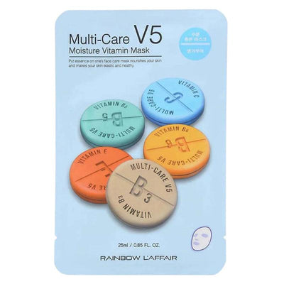 RAINBOW L'AFFAIR Multi-Care V5 Moisture Vitamin Mask (Blue) 25ml x 10 - LMCHING Group Limited