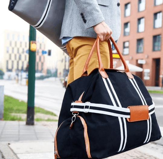 1pc men's Tote Bag Striped Canvas Casual Handbags for men 2023