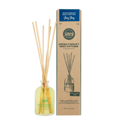 smell LEMONGRASS Lọ Khuếch Tán Tinh Dầu Handmade Aromatherapy Mosquito Repellent Reed Diffuser (Hoa Ylang Ylang) 50ml