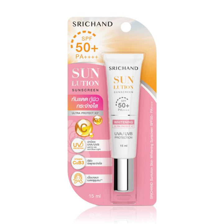 Srichand サンリューション スキンホワイトニング 日焼け止め SPF50+ PA++++ 15ml – LMCHING Group  Limited