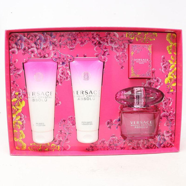 RARE Versace store bright crystal perfume body lotion set new open box