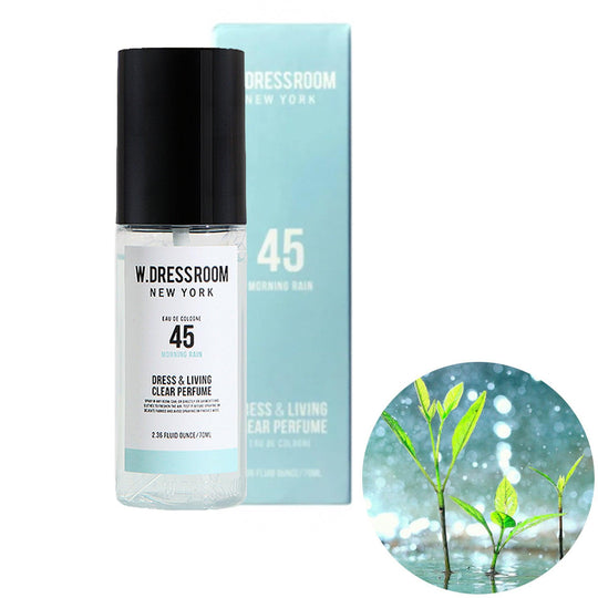 EXPIRED (17/03/2025) W.DRESSROOM Dress & Living Clear Perfume (No.45 Morning Rain - Nature Forest Scent) 70ml