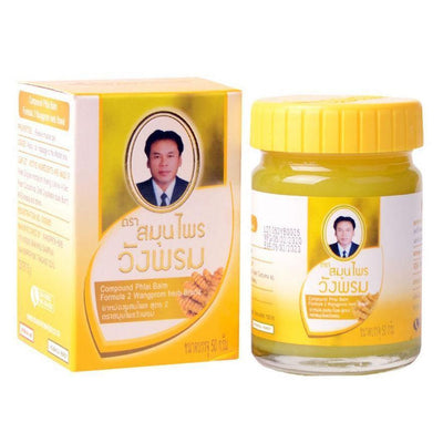 Wang Prom Thai Kräutermassage Gelber Balsam (Behandlung von Muskelverstauchungen & Zerrungen) 50g