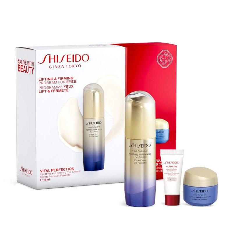 SHISEIDO Vital Perfection Uplifting And Firming Eye Set (Eye Cream 15ml + Cream 15ml + Serum 5ml) - LMCHING Group Limited